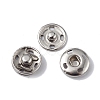 202 Stainless Steel Snap Buttons BUTT-I017-01B-P-1
