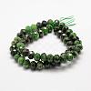 Natural Ruby in Zoisite Beads Strands G-G682-03-5x8mm-2