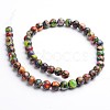 Dyed & Heated Natural Imperial Jasper Round Bead Strands G-M274-06-8mm-2