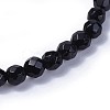 Electroplate Glass Beads Stretch Bracelets BJEW-JB04306-02-3