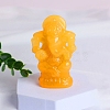 Ganesha Natural Calcite Healing Figurines PW-WG31949-01-1