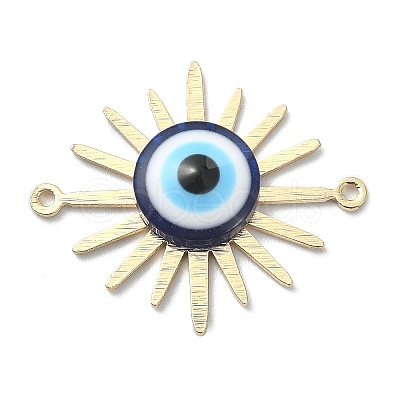 Brass Sun Connector Charms PALLOY-JF02115-1