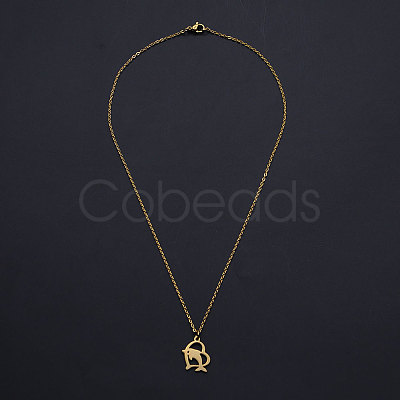 201 Stainless Steel Pendant Necklaces NJEW-S105-JN556-40-2-1