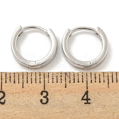 Brass Hoop Earrings EJEW-L211-14P-1