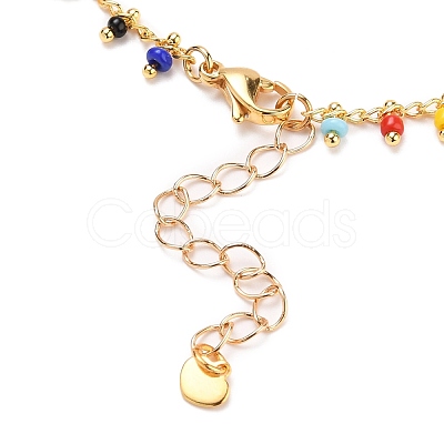 Glass Charm Bracelets BJEW-JB05600-03-1