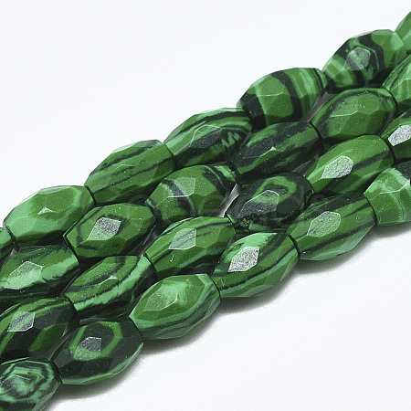 Synthetic Malachite Beads Strands G-S357-A17-1