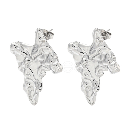 Non-Tarnish 304 Stainless Steel Stud Earrings EJEW-R157-06P-1