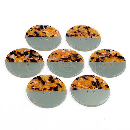 4-Hole Cellulose Acetate(Resin) Buttons BUTT-S026-002C-01-1