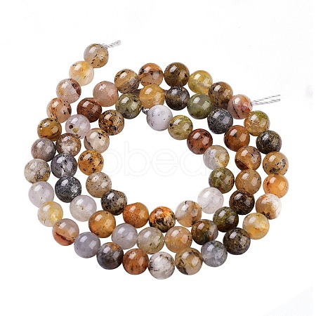 Natural Sunstone Beads Strands G-SZ0001-30A-1