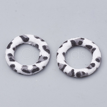Cloth Fabric Covered Linking Rings X-WOVE-N009-06E-1