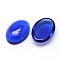 K9 Glass Cabochons Oval Flat Back Cabochons, Blue, 25x18x5~6mm