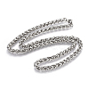 304 Stainless Steel Wheat Chain Necklaces NJEW-F242-14P-F-1