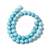 Dyed & Heated Natural Magnesite Beads Strands G-G924-01B-01-3