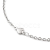 Tarnish Resistant 304 Stainless Steel Cable Chain Anklets AJEW-H104-11P-2