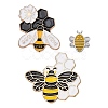 3Pcs 3 Style Bee Kind Enamel Pin JEWB-FS0001-02-1