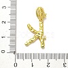 Rack Plating Brass Micro Pave Cubic Zirconia European Dangle Charms KK-L210-015G-K-3