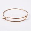 Adjustable Ion Plating(IP) 304 Stainless Steel Expandable Bangle Making BJEW-L604-09G-1