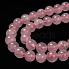 Natural  Rose Quartz Beads Strands X-G-L104-8mm-01-3