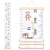 Creative Cartoon Decorative Home Canvas Hanging Height Measurement Ruler HJEW-WH0042-47E-1