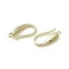 Brass Micro Pave Cubic Zirconia Earring Hooks KK-C048-14F-G-2