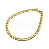 304 Stainless Steel Curb Chain/Twisted Chain Bracelet Making STAS-A028-N121G-1