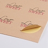 Self-Adhesive Kraft Paper Gift Tag Stickers DIY-D028-02A-01-3