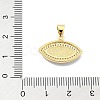 Brass Micro Pave Clear Cubic Zirconia Pendants KK-A221-11G-3