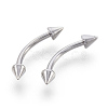 304 Stainless Steel Nose Studs Nose Piercing Jewelry EJEW-L207-F02-1
