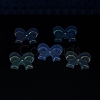 UV Plating Luminous Transparent Acrylic Beads OACR-P010-07C-4