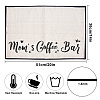 Coffee Theme Cotton and Linen Cup Mats AJEW-WH0201-012-2