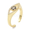 Evil Eye Real 18K Plated Cuff Rings for Women Gift ZIRC-C021-03G-4