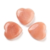 Heart Natural Red Aventurine Worry Stone G-C134-06A-21-1