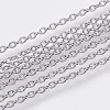 Tarnish Resistant 304 Stainless Steel Cable Chains CHS-F006-01B-P-1