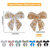 Gorgecraft 8Pcs 8 Colors Bowknot Resin Rhinestone Patches DIY-GF0005-28-2