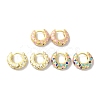 Brass Stud Earrings EJEW-R162-08G-1