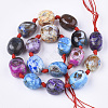 Natural Fire Crackle Agate Beads Strands G-T118-86-2