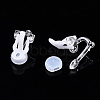 Plastic Clip-on Earring Findings FIND-R039-04-4