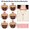   DIY Catholic Rosary Necklace Making Kit DIY-PH0008-91-6