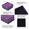 Magibeads 12Pcs 6 Colors Square with Bowknot Pattern Cardboard Jewelry Boxes CON-MB0001-08-4