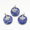 Natural Lapis Lazuli Pendants KK-F751-J09-1