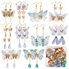 SUNNYCLUE DIY Butterfly Earring Making Kit DIY-SC0020-33-1