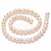 Natural Cultured Freshwater Pearl Beads Strands PEAR-R013-07-2