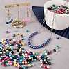 1680Pcs 24 Colors Baking Painted Glass Round Bead Strands HY-SZ0001-05-5