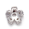 Brass Micro Pave Cubic Zirconia Bead Cap ZIRC-E158-10P-2