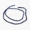 Electroplate Glass Beads Strands EGLA-P018-2mm-F03-2