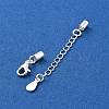 925 Sterling Silver Curb Chain Extender STER-G039-01D-S-2