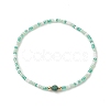 Natural & Synthetic Mixed Gemstone & Glass Seed Beaded Stretch Bracelet for Women BJEW-JB09932-4