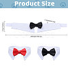 Globleland 2Pcs 2 Colors Cat Dog Cotton Bowknot Collars AJEW-GL0001-97-2