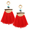 Fashewelry Trendy Women's Sector Tassel Dangle Earrings Sets EJEW-TA0005-01-2