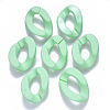Opaque Spray Painted Acrylic Linking Rings OACR-S036-001B-I08-3
